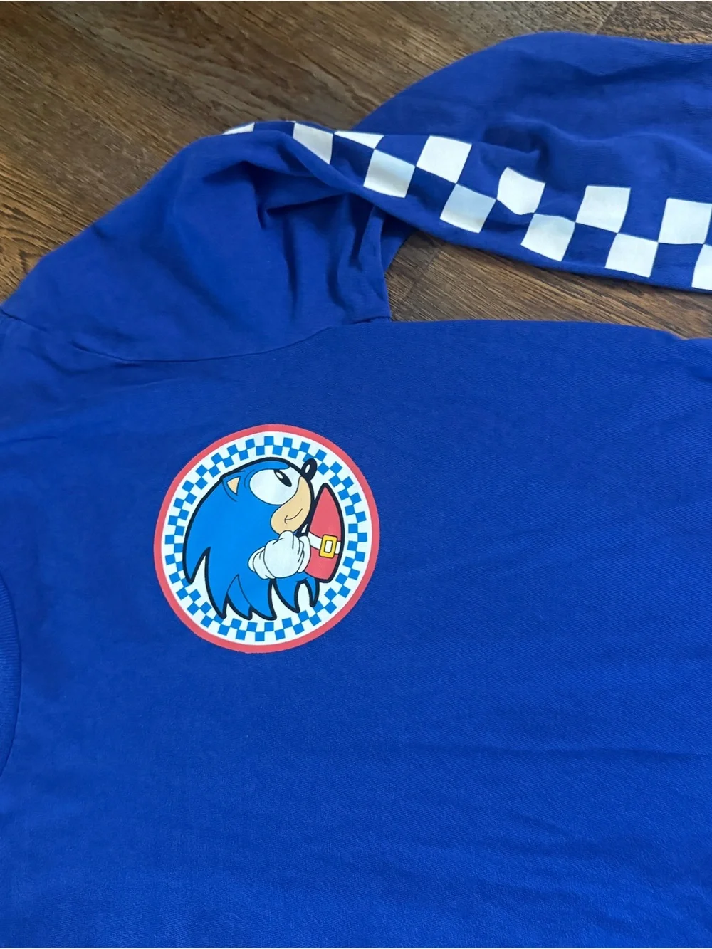 Boys Blue Sonic Graphic Long-Sleeve Tee
